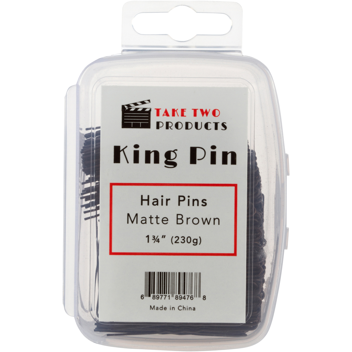 Kingpin Hair Pin Brown 1.75″ (Ball-Free)