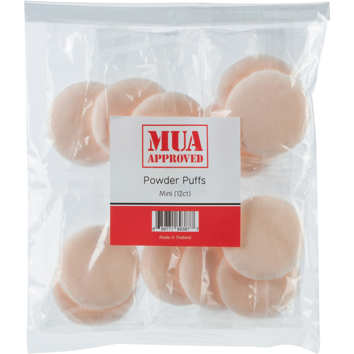 MUA Approved Mini Powder Puffs 12ct