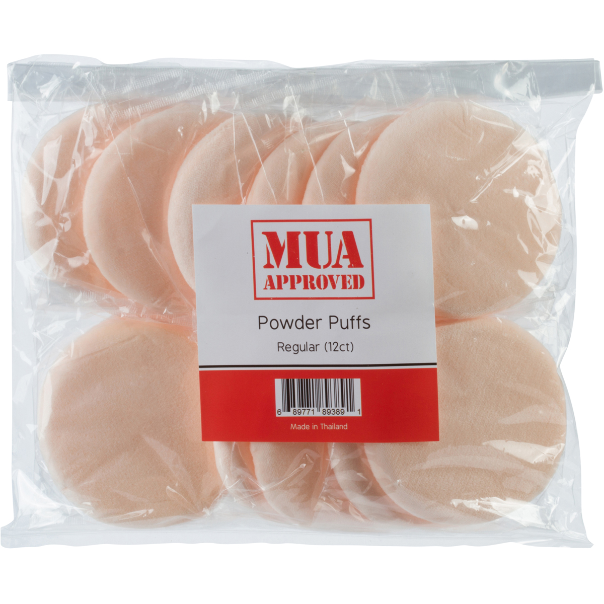 MUA Approved Disposable Powder Puffs 12ct